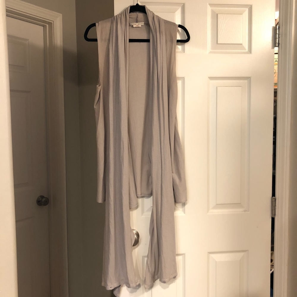 Alice + Olivia Draped Front Vest